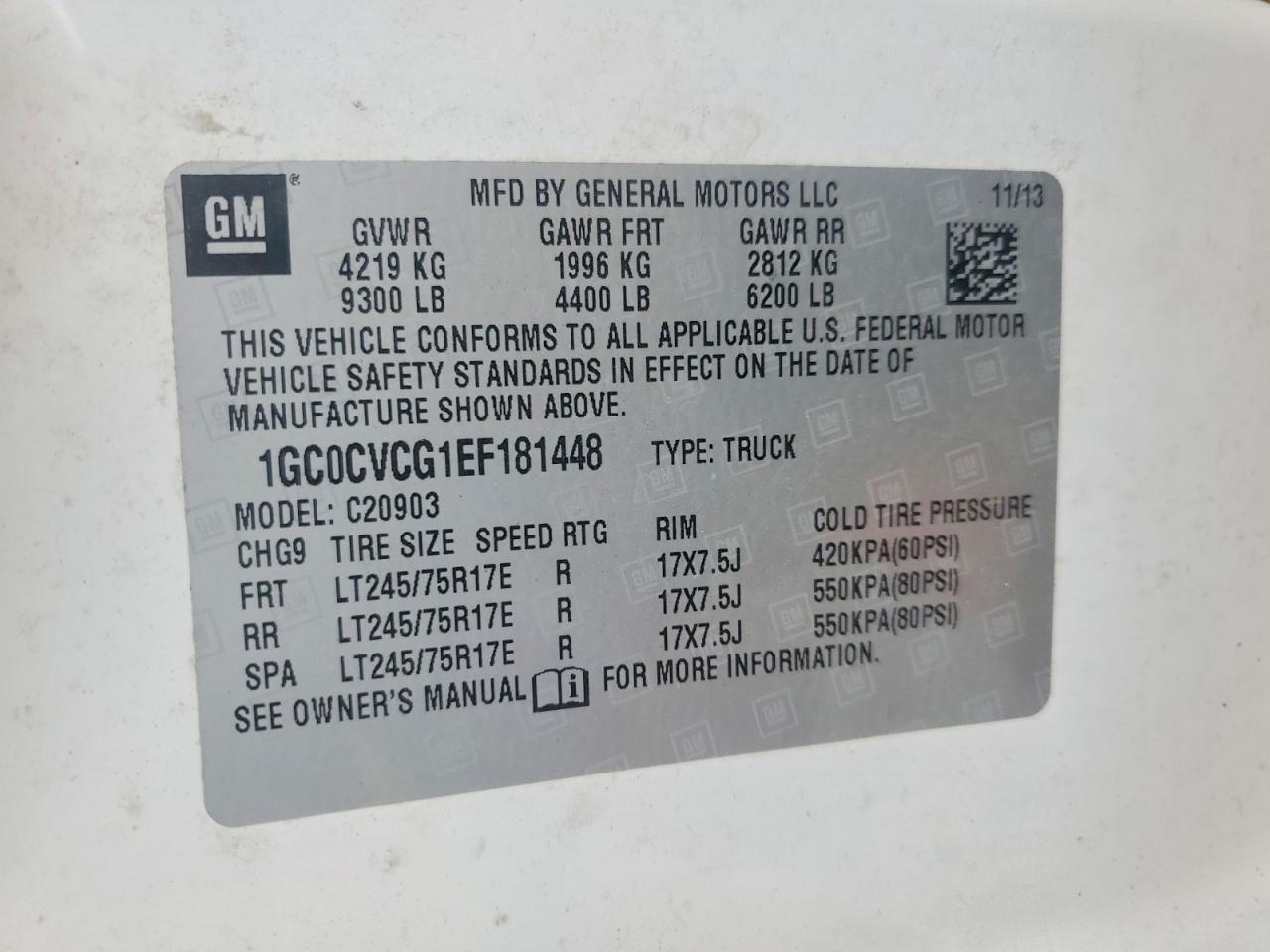 2014 CHEV Silverado VIN 1GC0CVCG1EF181448 photo 12