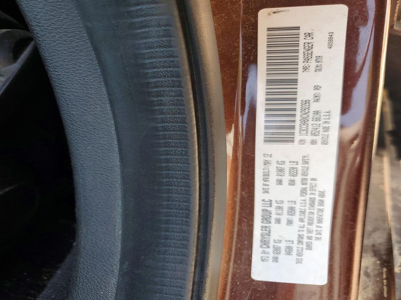 2012 Chrysler 200 VIN 1C3CCBABXCN292266 photo 12