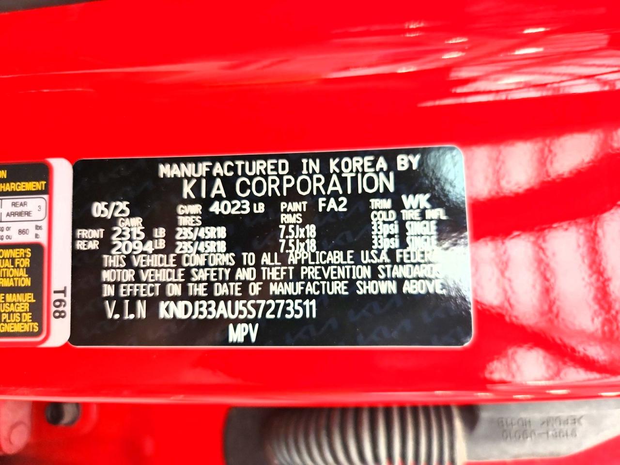 2025 Kia Soul VIN KNDJ33AU5S7273511 photo 12