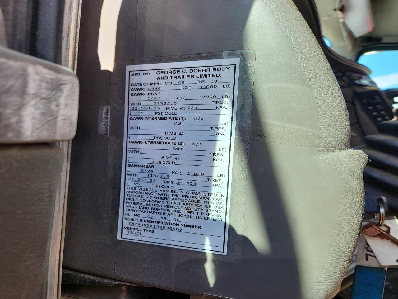 2009 KENWORTH All other VIN 2NKHHN7X19M938907 photo 10