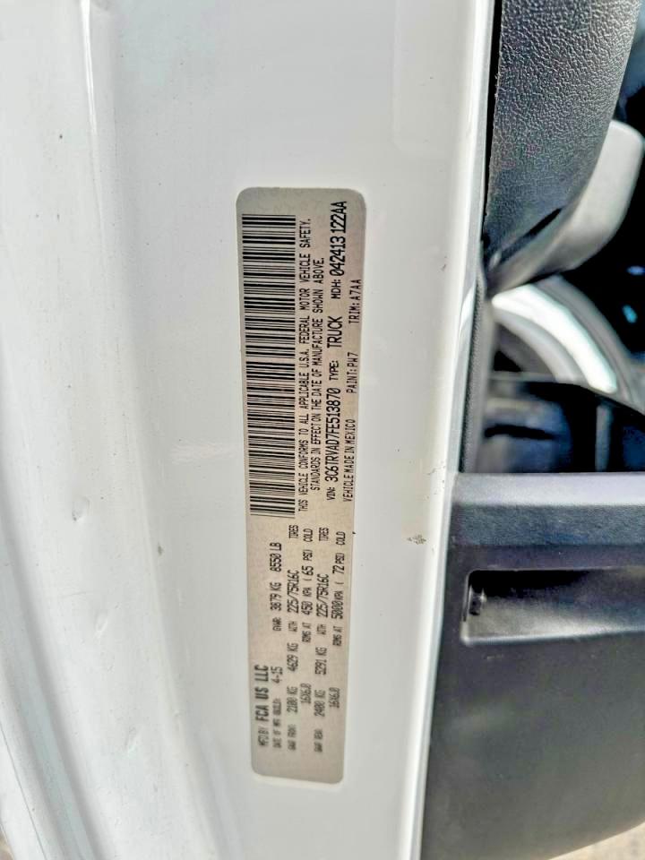 2015 Ram Promaster VIN 3C6TRVAD7FE513870 photo 10
