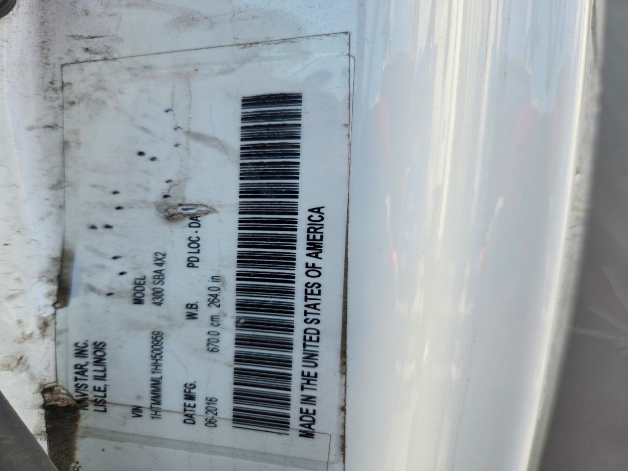 2017 International 4000 serie VIN 1HTMMMML1HH500959 photo 10