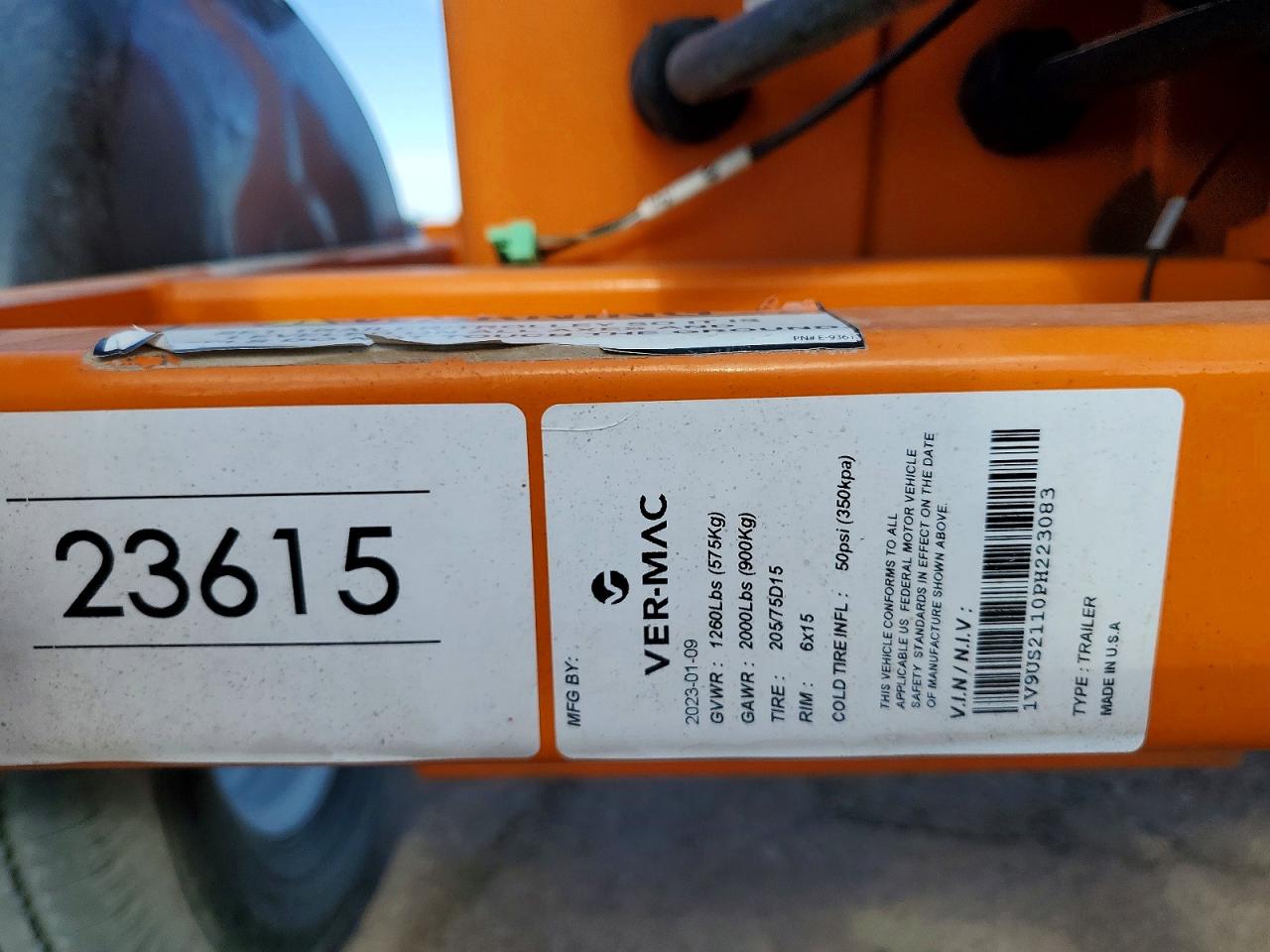 2022 VER-MAC Constructi VIN 1V9US2110PH223083 photo 10
