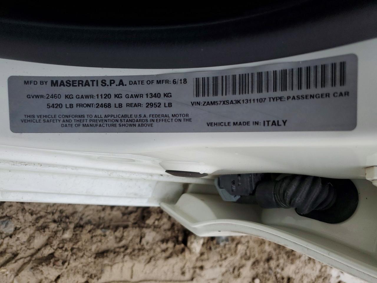 2019 Maserati All other VIN ZAM57XSA3K1311107 photo 12