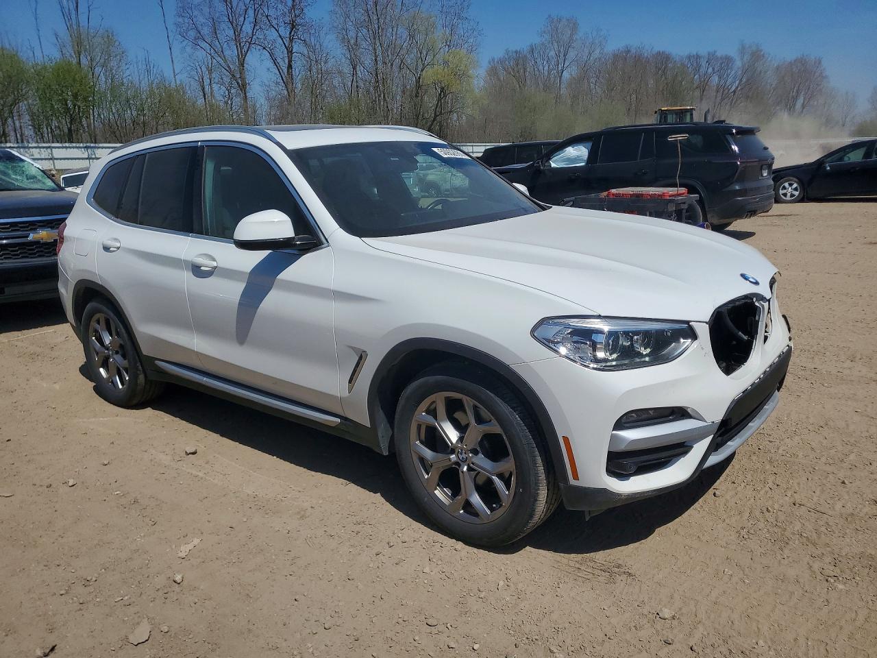 2021 BMW X3 VIN 5UXTY5C07M9G01245 photo 4