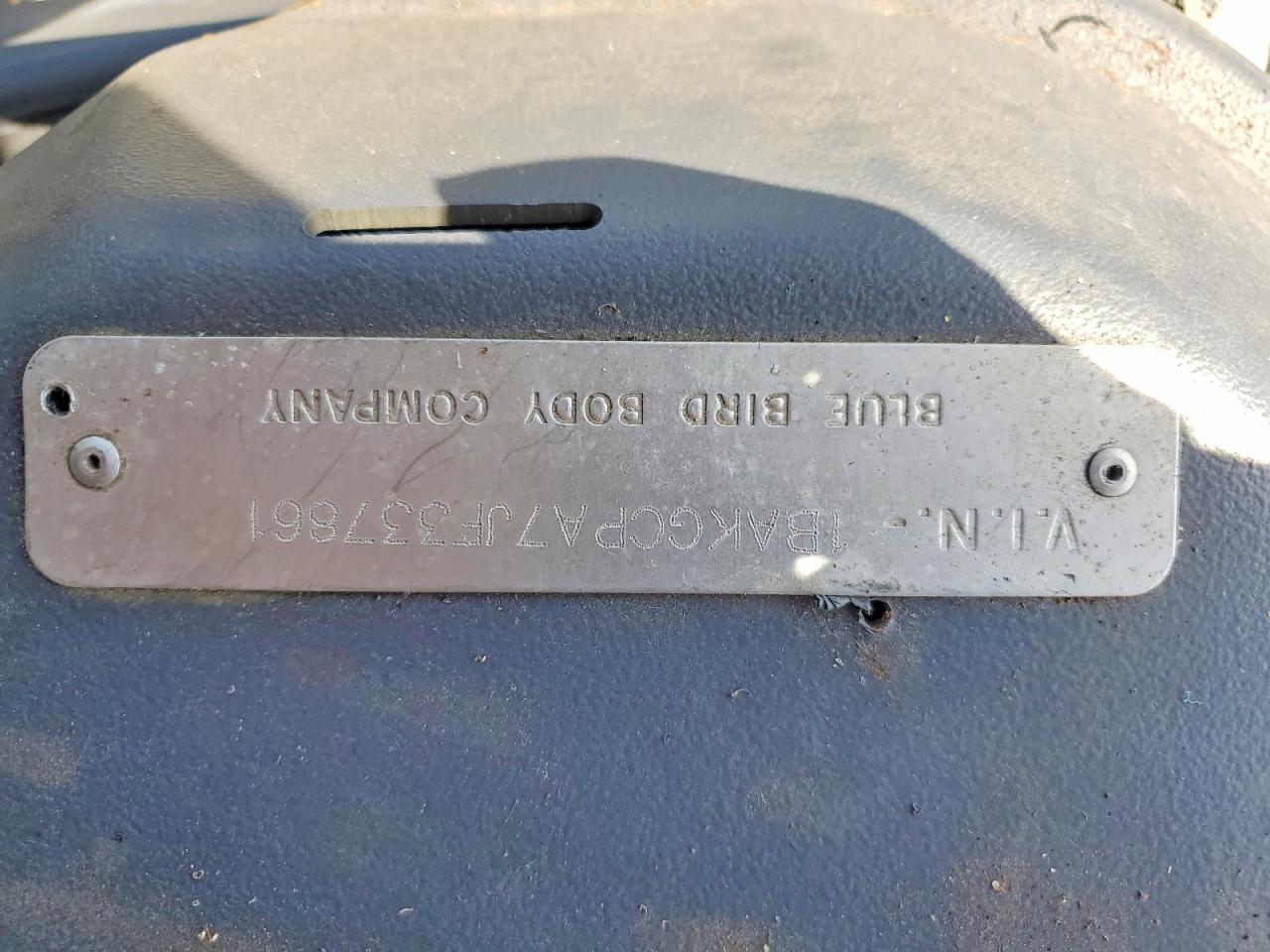 2018 BLUEBIRD School bus VIN 1BAKGCPA7JF337861 photo 10