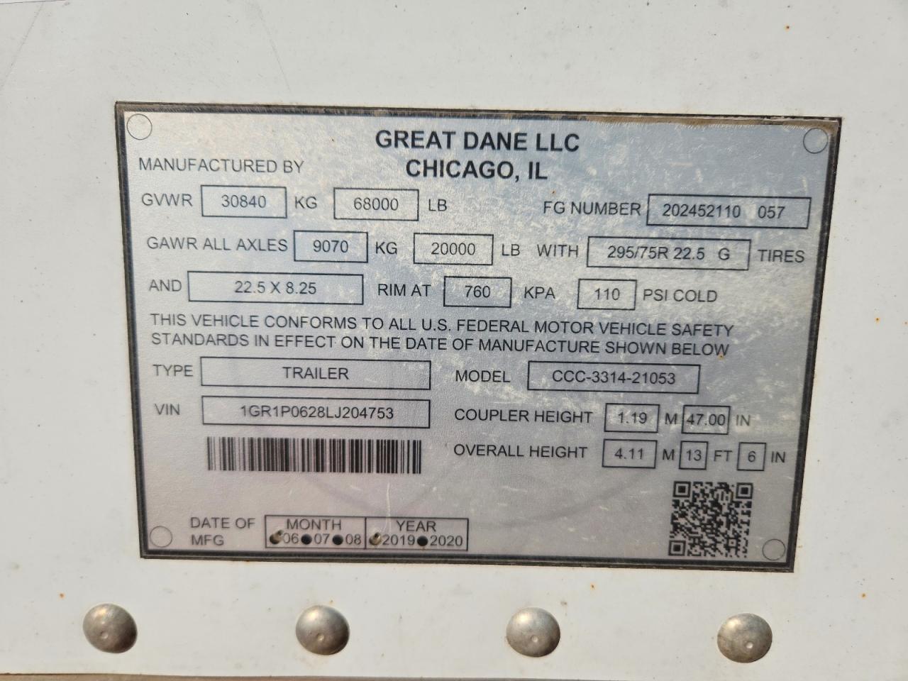 2020 GREAT All models VIN 1GR1P0628LJ204753 photo 10