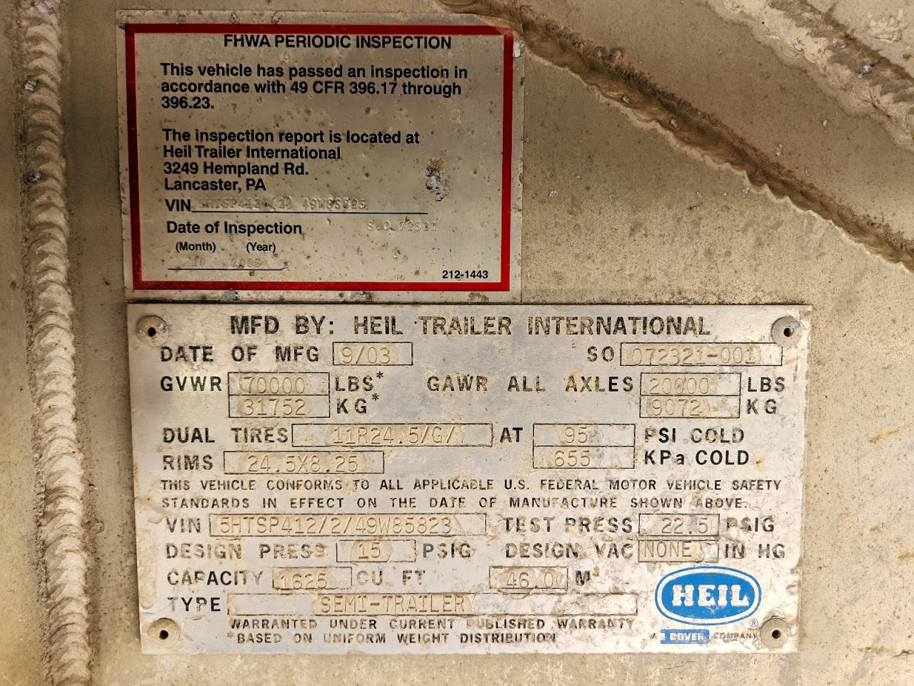 2004 HEIL Trailer VIN 5HTSP412249W85823 photo 10