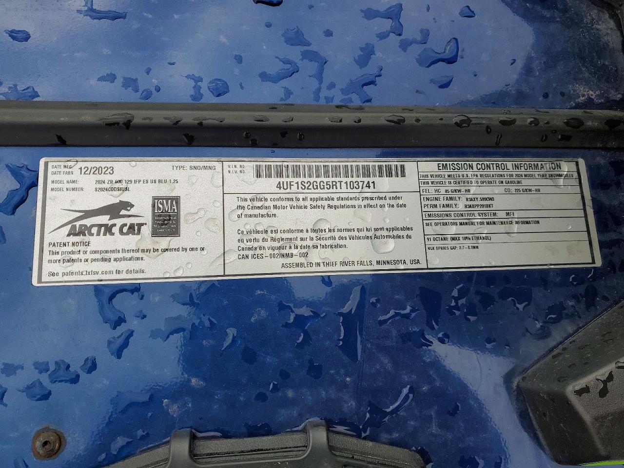 2024 ARTI Zr 6000 VIN 4UF1S2GG5RT103741 photo 10