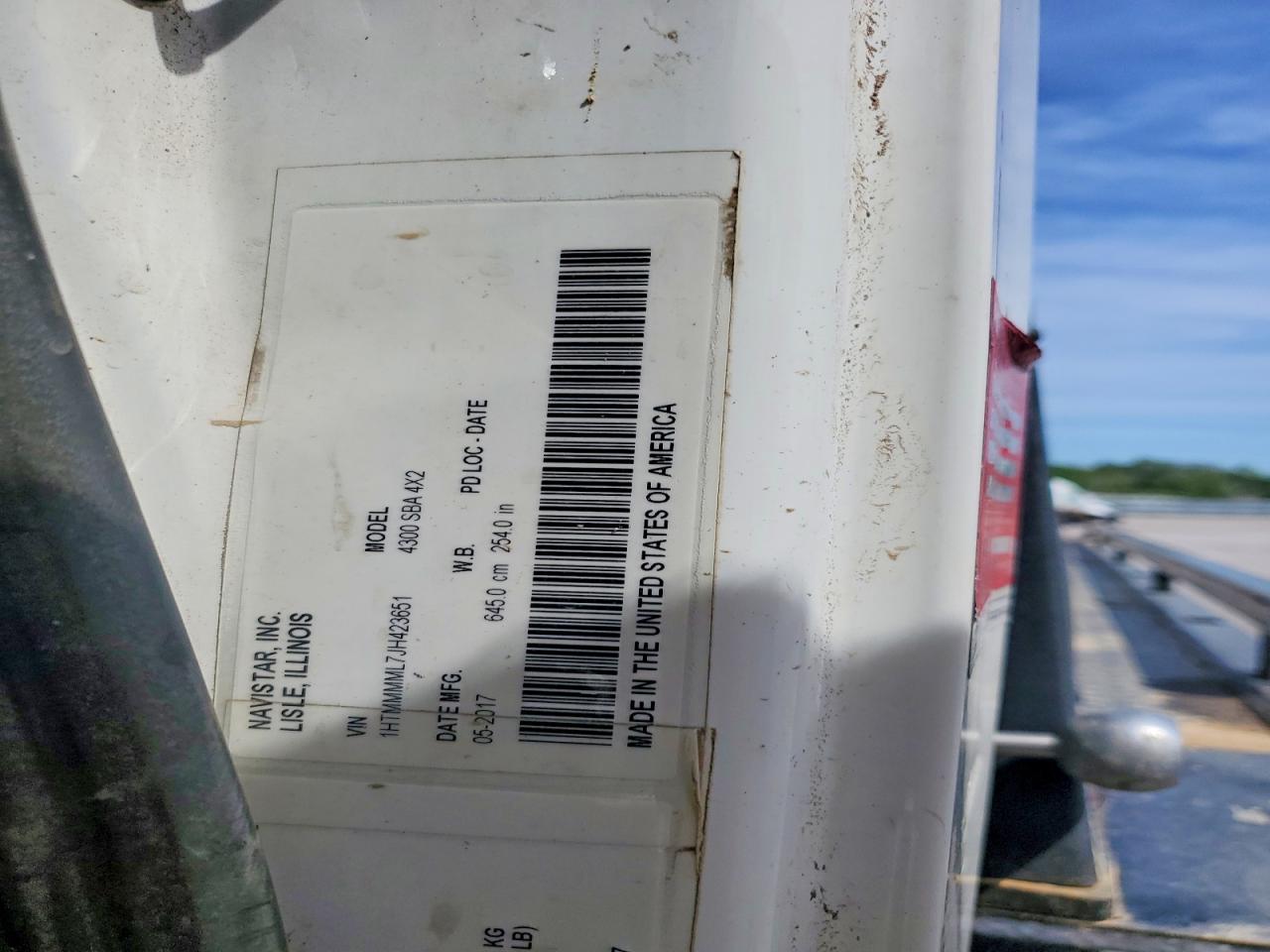 2018 International 4000 serie VIN 1HTMMMML7JH423651 photo 12