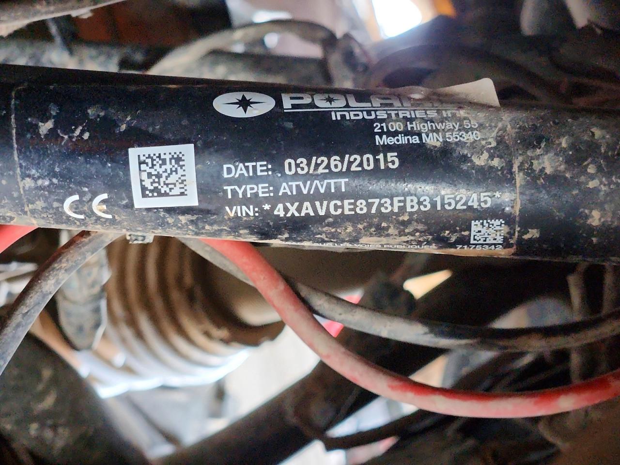 2015 Polaris Sidebyside VIN 4XAVCE873FB315245 photo 10