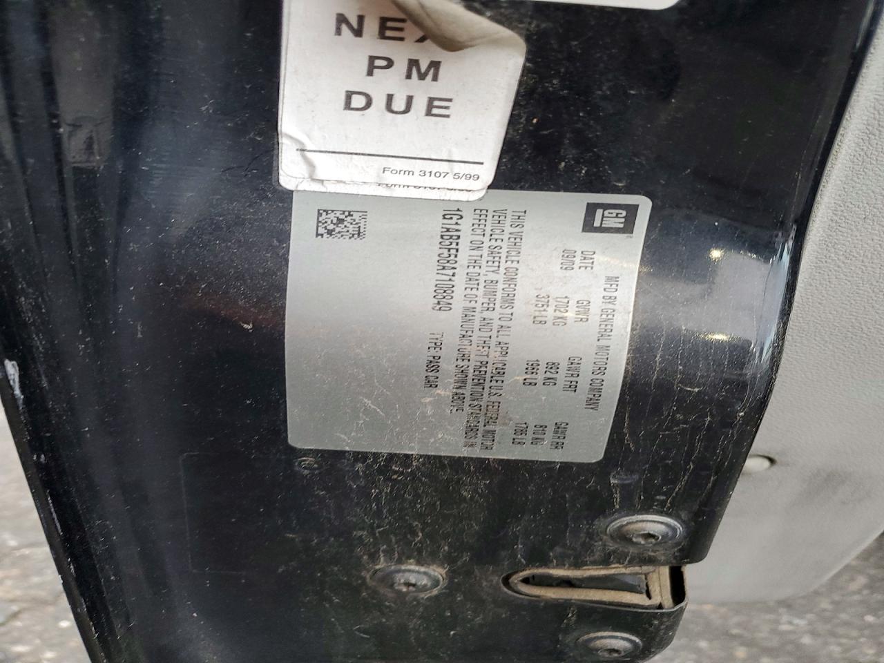 2010 CHEV Cobalt VIN 1G1AB5F58A7108849 photo 12