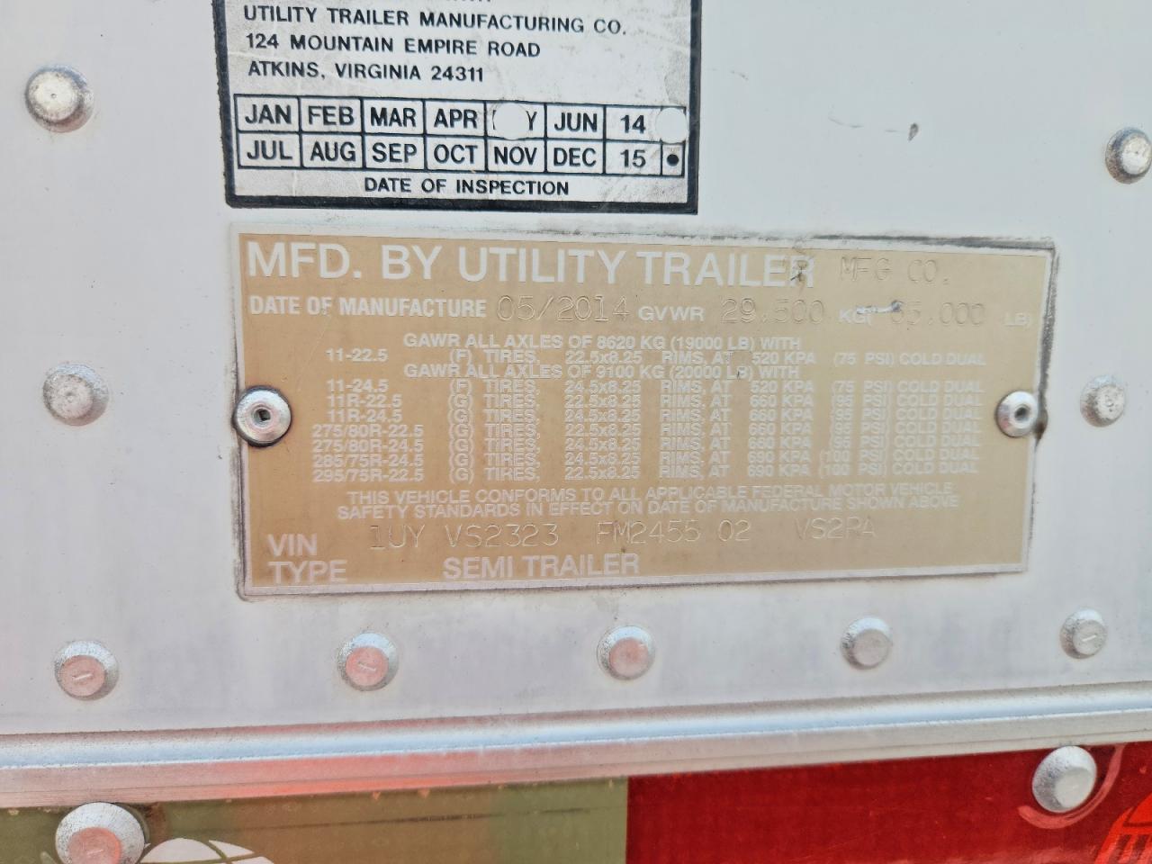 2015 UTILITY All models VIN 1UYVS2323FM245502 photo 10