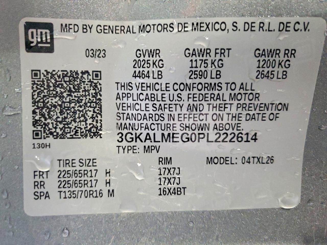 2023 GMC Terrain VIN 3GKALMEG0PL222614 photo 12