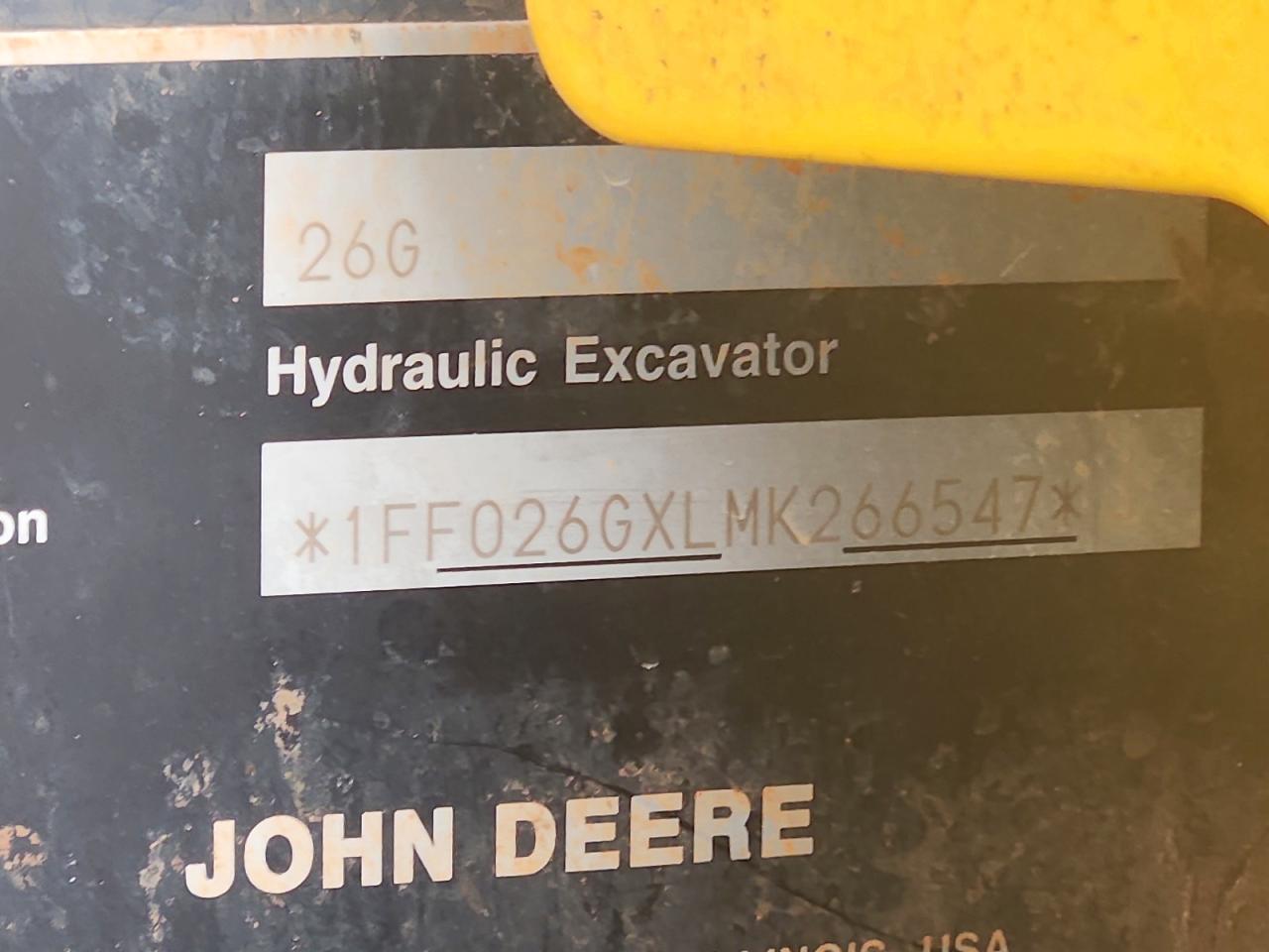 2021 JOHN 26g VIN 1FF026GXLMK266547 photo 10
