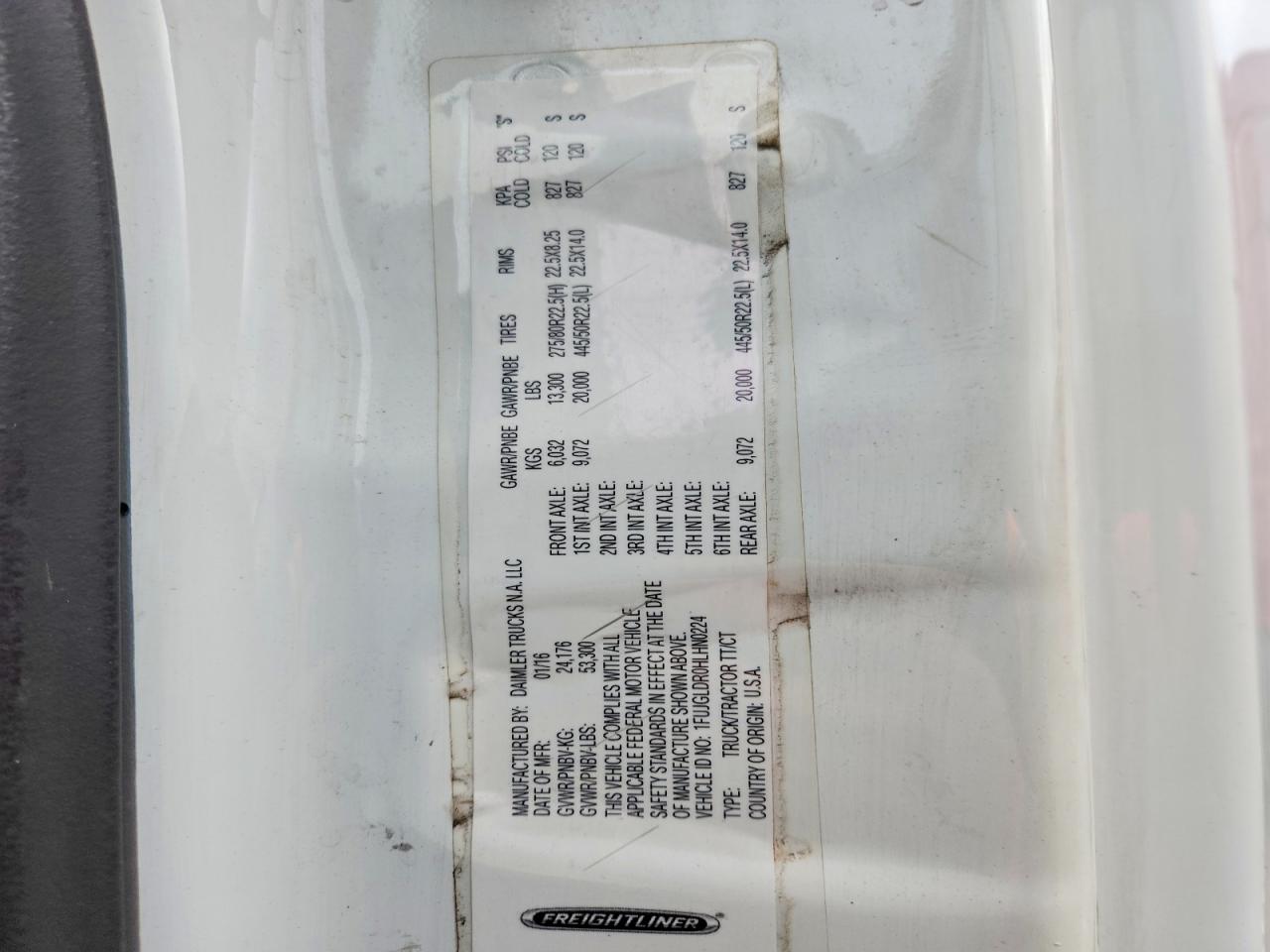 2017 FREIGLINER All other VIN 1FUJGLDR0HLHN0224 photo 10