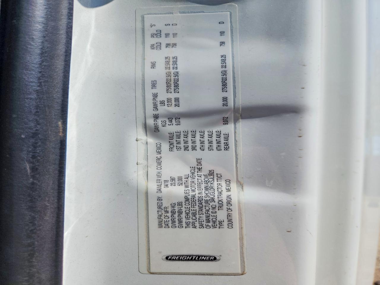 2019 FREIGHTLINER All other VIN 3AKJGLDR1KSJL3925 photo 10