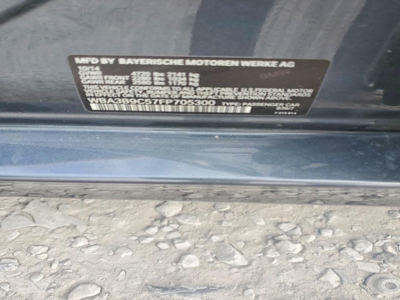 2015 BMW 3 series VIN WBA3B9C57FP705300 photo 12
