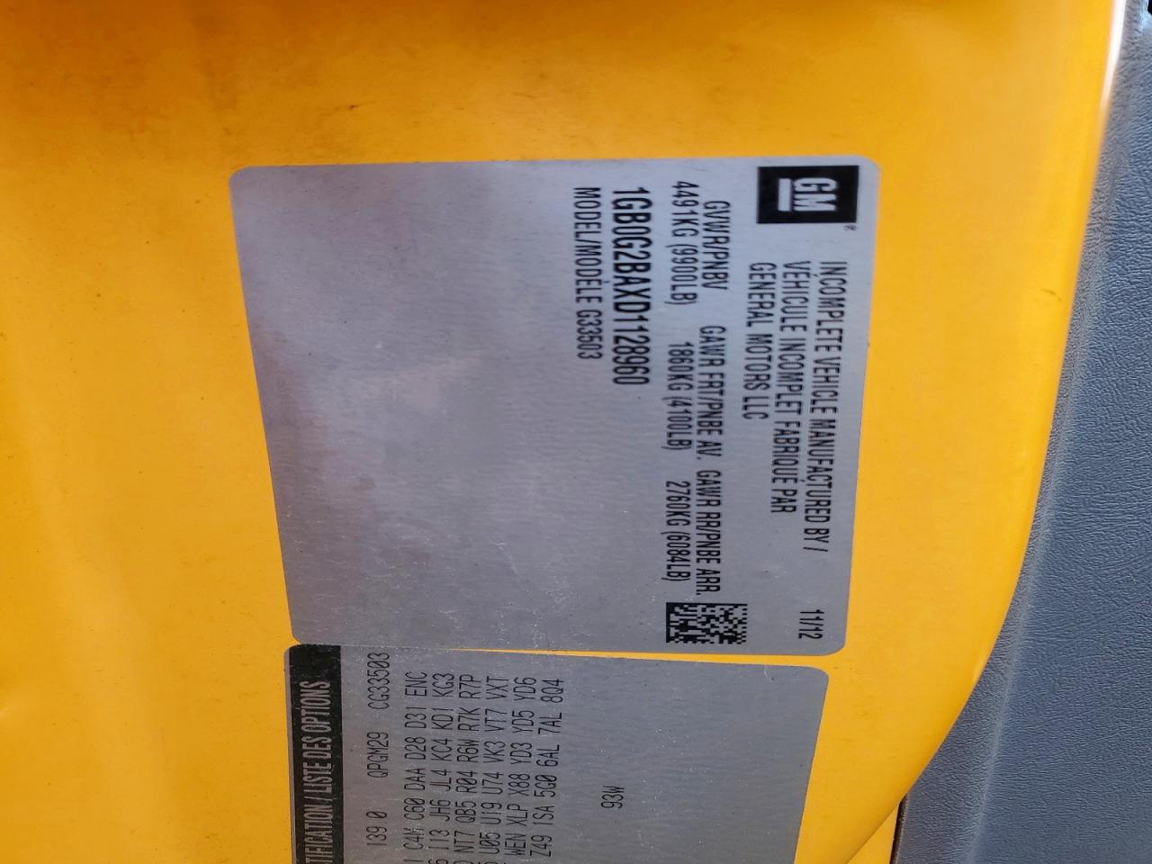 2013 COLLINS Bantam g35 VIN 1GB0G2BAXD1128960 photo 10