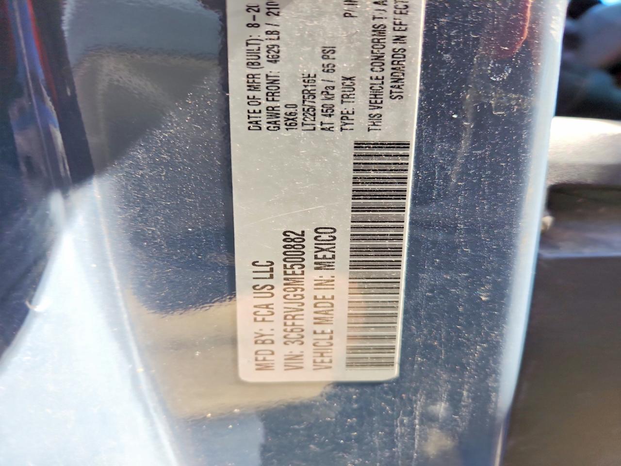 2021 Ram Promaster VIN 3C6FRVJG9ME500882 photo 12