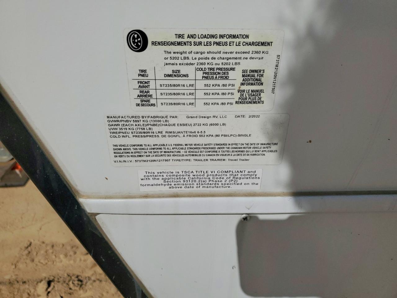 2022 GRAND Momentum VIN 573TM2120N1217507 photo 10