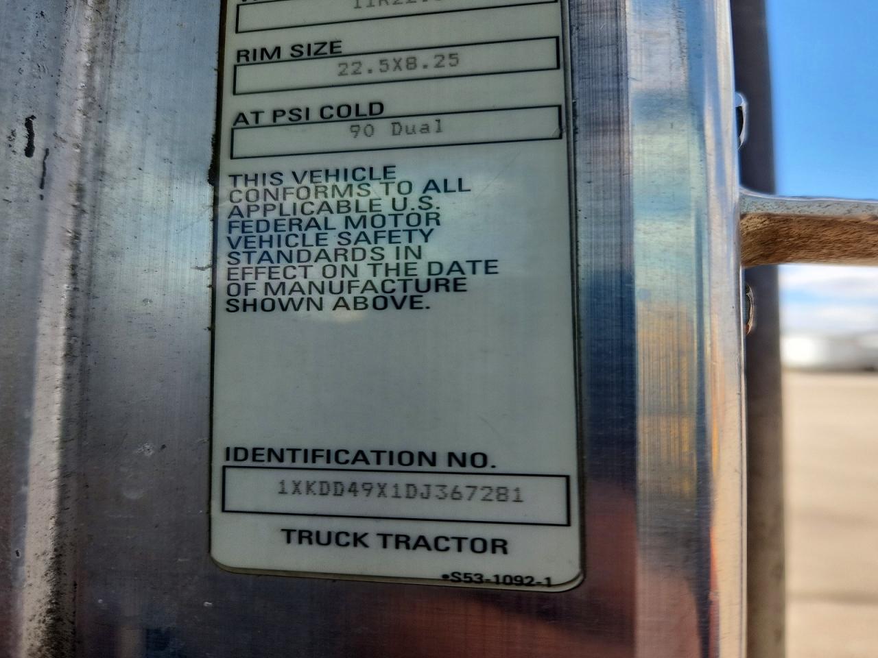 2013 KENWORTH All other VIN 1XKDD49X1DJ367281 photo 10