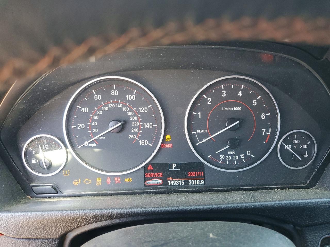 2013 BMW 3 series VIN WBA3C1C59DF437903 photo 9