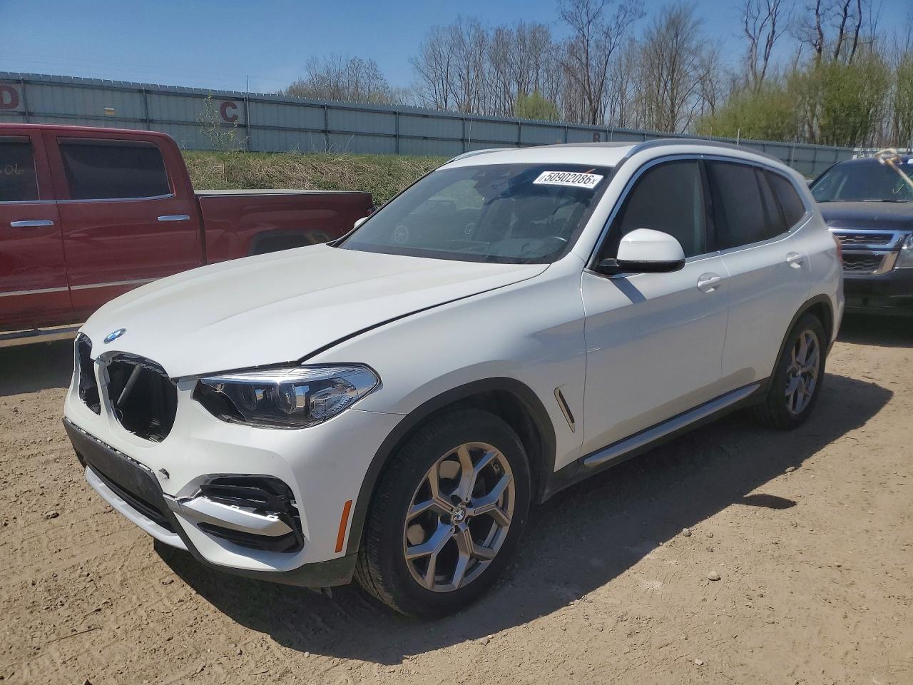 2021 BMW X3 VIN 5UXTY5C07M9G01245 photo 1
