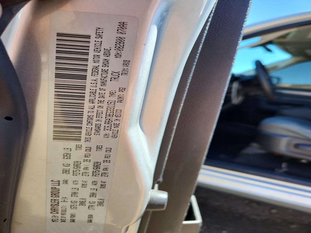 2014 Ram All models VIN 3C6JR6AT8EG331151 photo 12