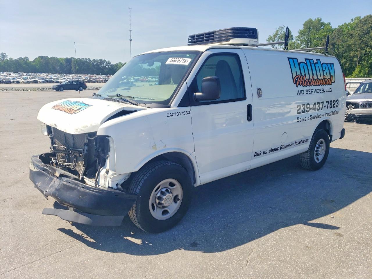2017 CHEV Express VIN 1GCWGAFF7H1119967 photo 1