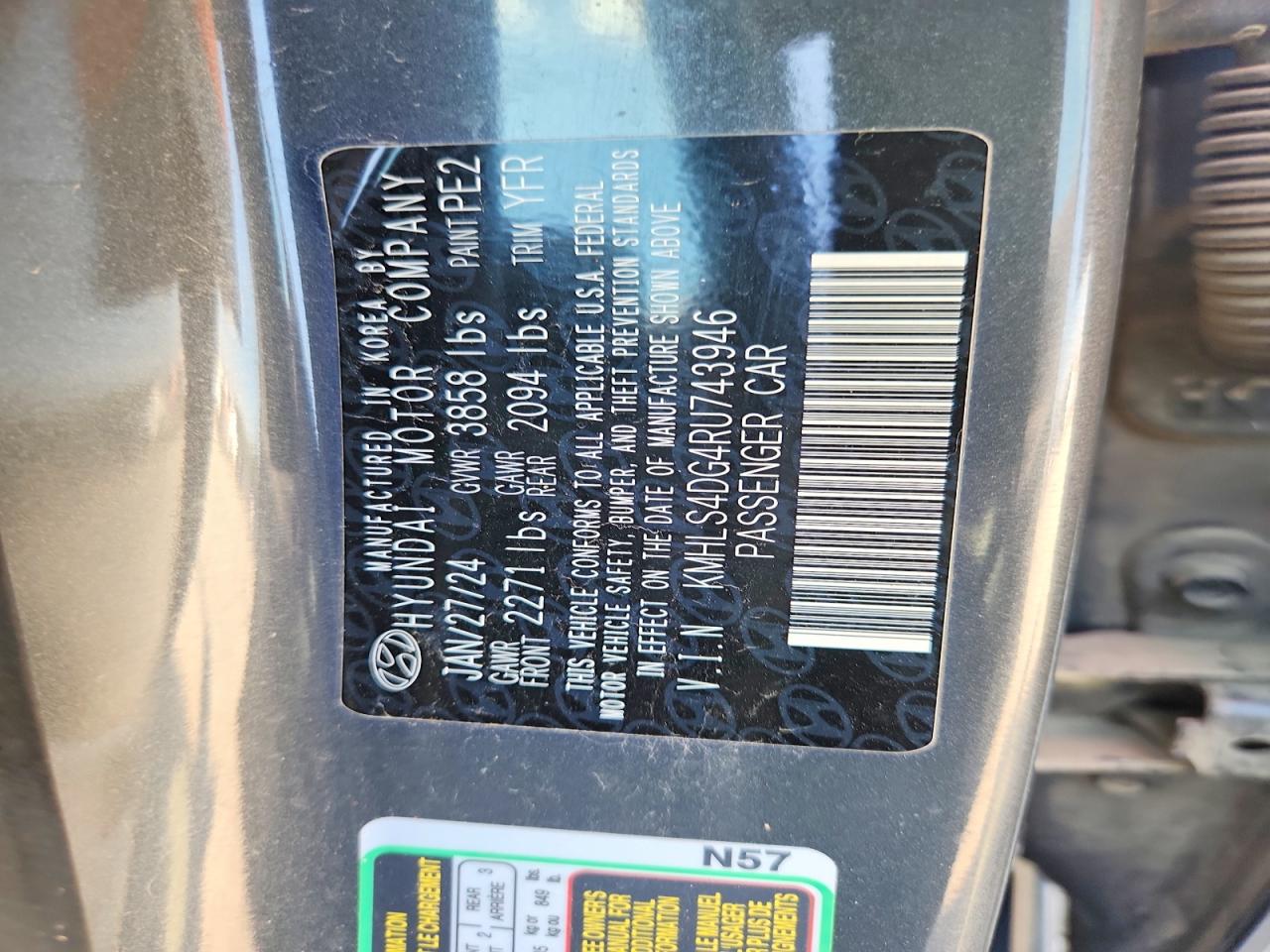 2024 Hyundai Elantra VIN KMHLS4DG4RU743946 photo 12