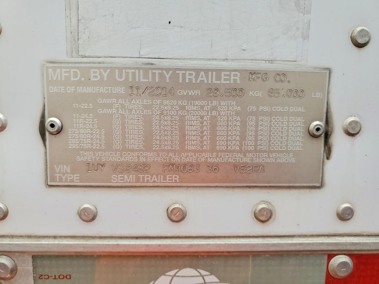 2015 UTILITY All models VIN 1UYVS2482FM408336 photo 10