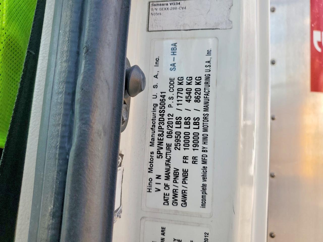 2013 HINO All other VIN 5PVNE8JP3D4S50641 photo 12