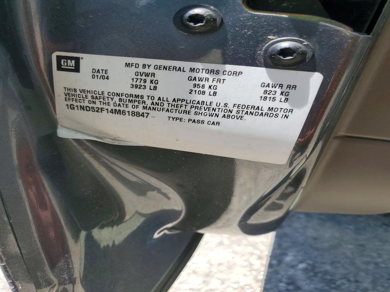2004 CHEV Malibu VIN 1G1ND52F14M618847 photo 12
