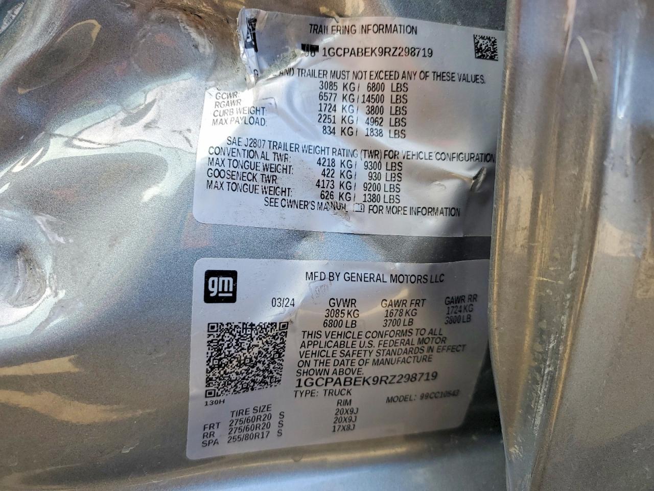 2024 Chevrolet Silverado VIN 1GCPABEK9RZ298719 photo 12