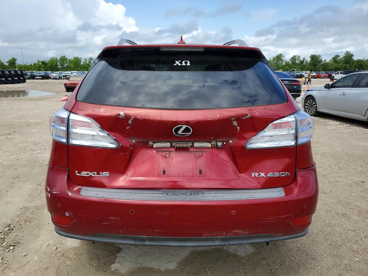 2010 LEXUS Rx450 VIN JTJBC1BA3A2028955 photo 6