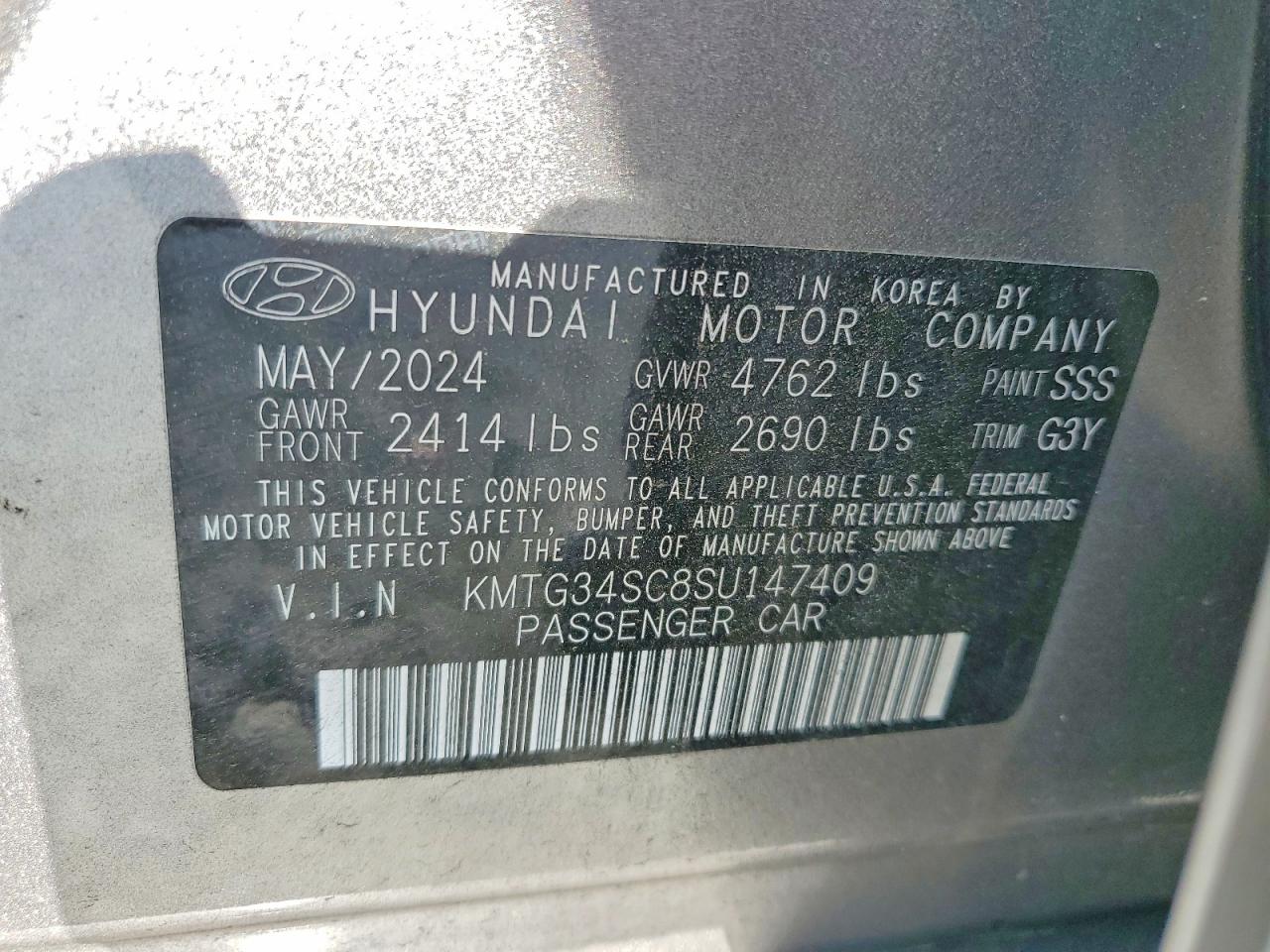 2025 Genesis G70 VIN KMTG34SC8SU147409 photo 12