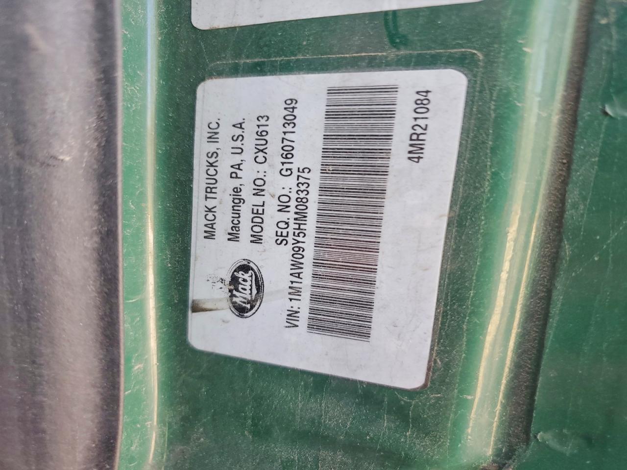2017 MACK All other VIN 1M1AW09Y5HM083375 photo 10