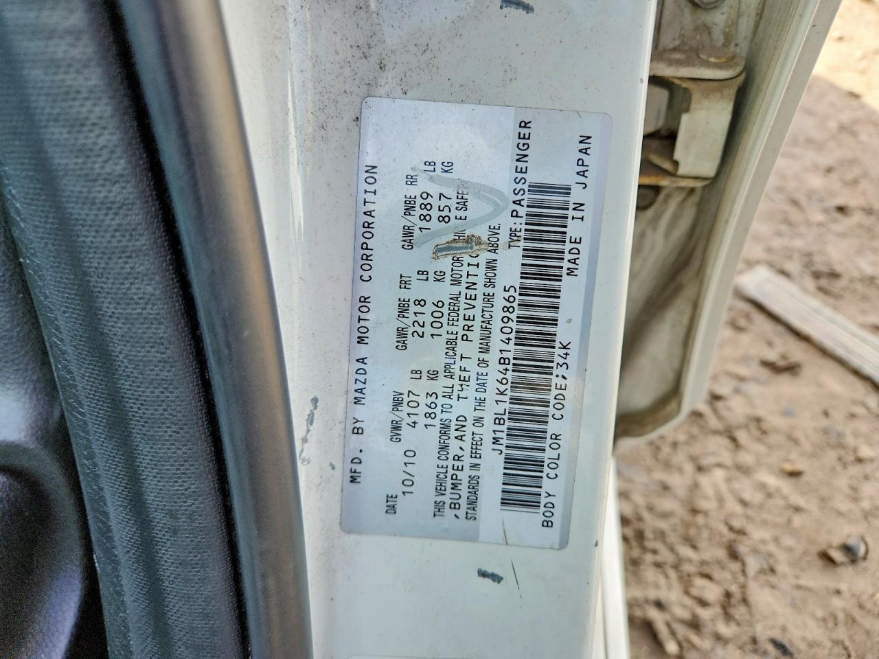 2011 Mazda Mazda3 VIN JM1BL1K64B1409865 photo 12