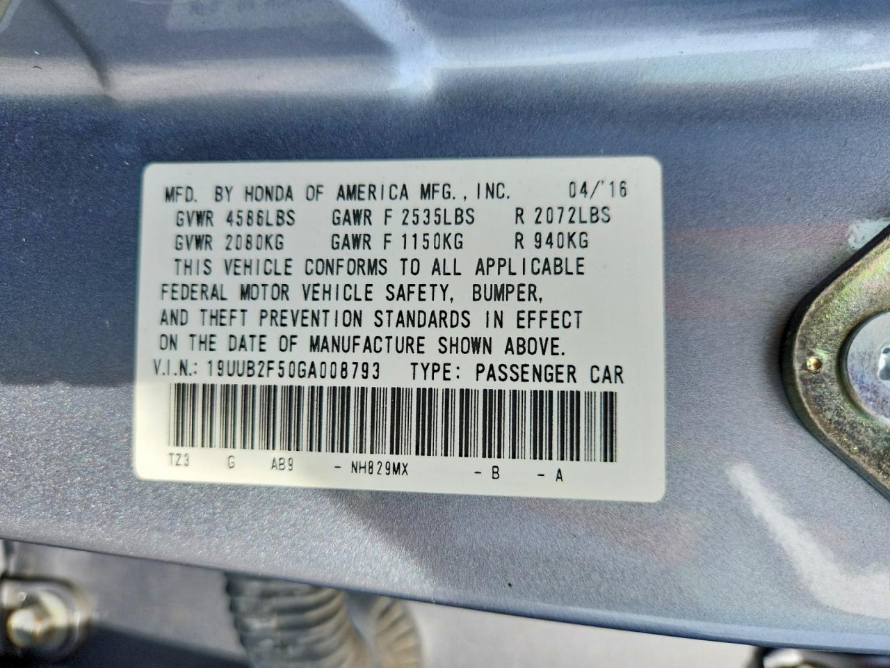 2016 Acura Tlx VIN 19UUB2F50GA008793 photo 12