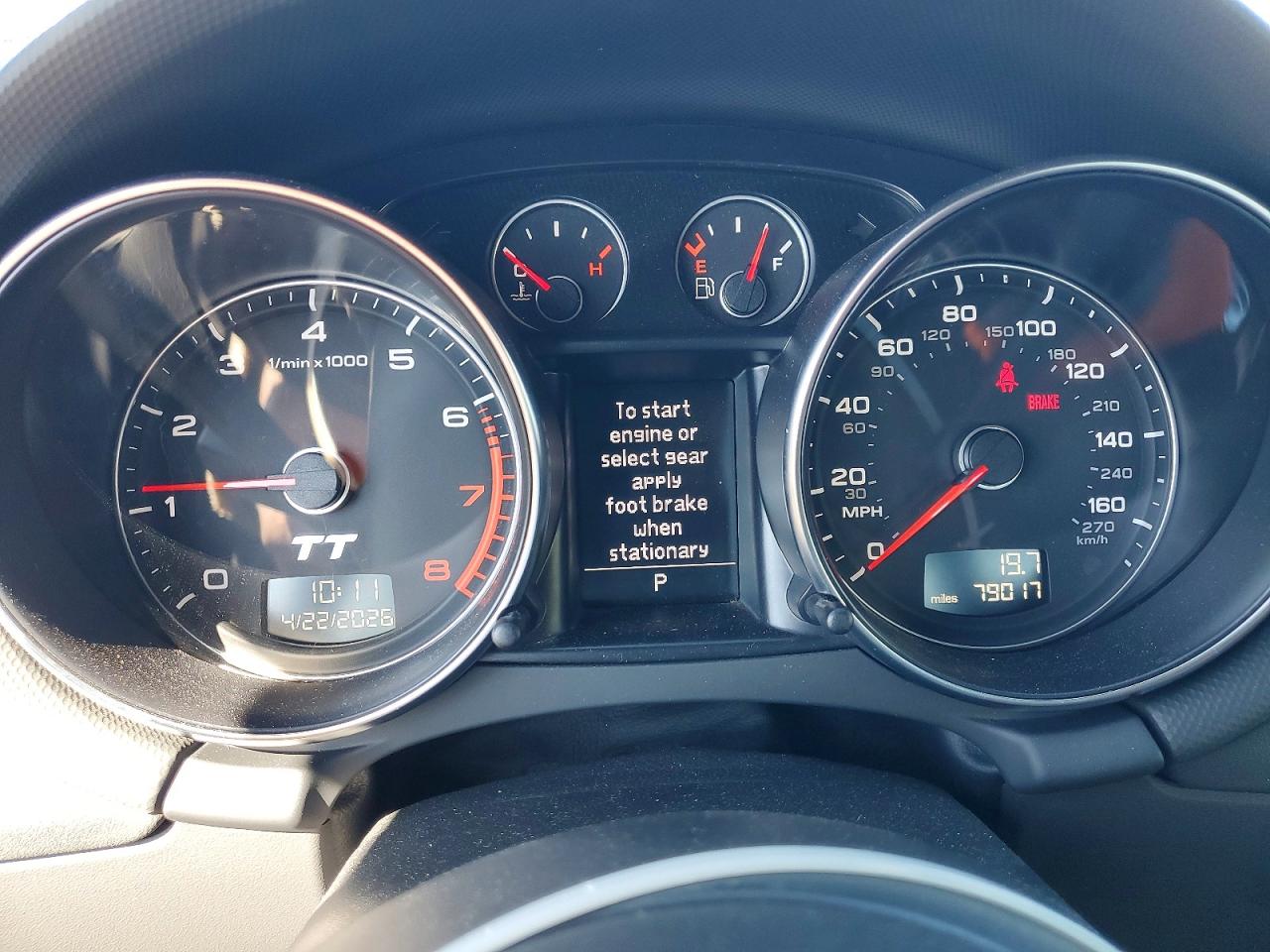 2010 Audi Tt VIN TRUKFAFK8A1017801 photo 9