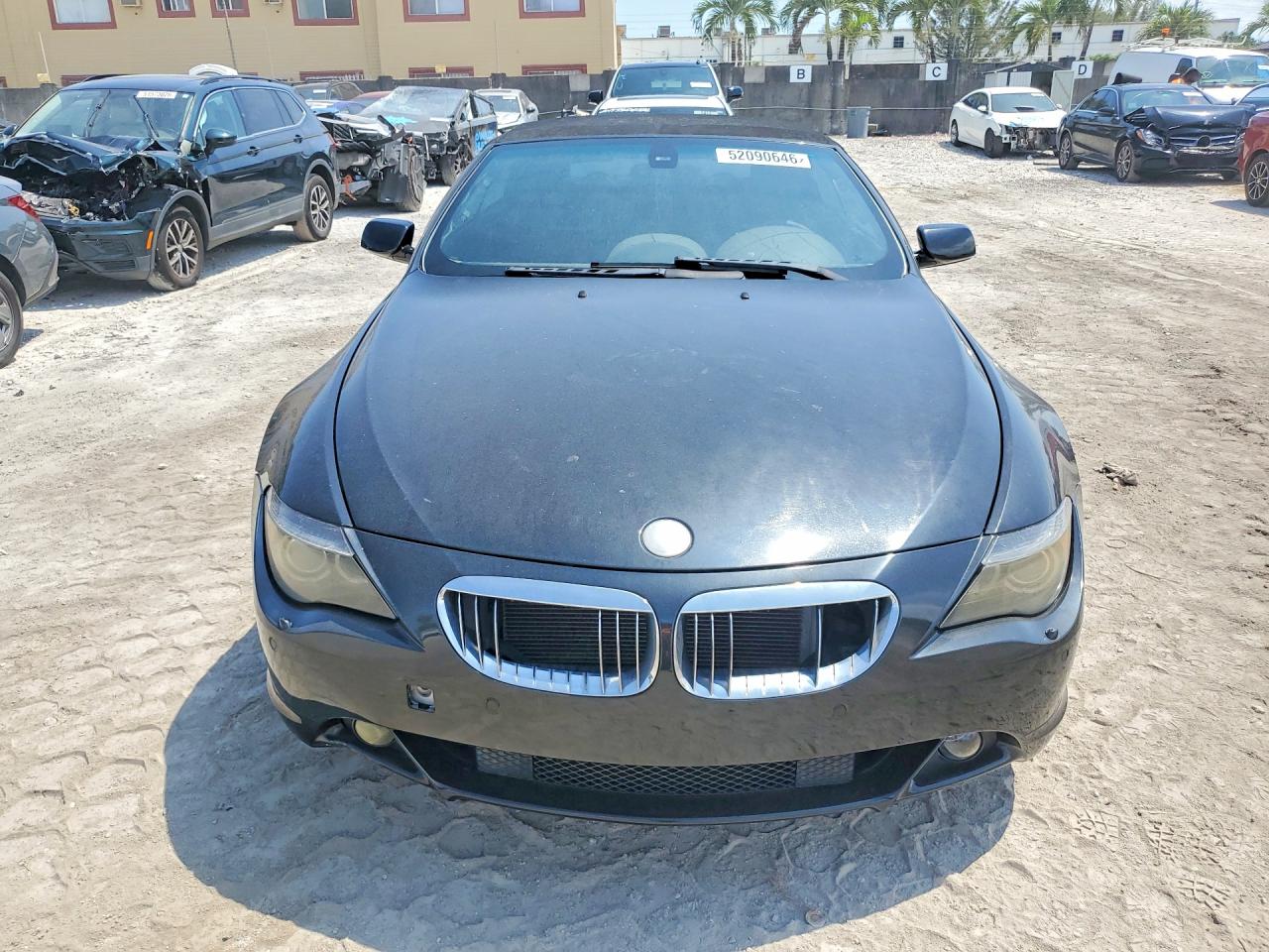 2005 BMW 6 series VIN WBAEK73465B327681 photo 5
