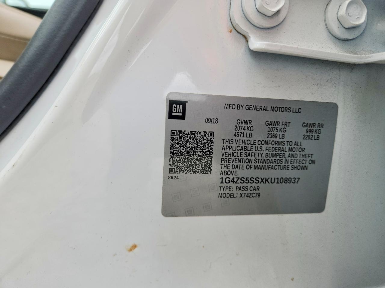 2019 Buick Lacrosse VIN 1G4ZS5SSXKU108937 photo 12