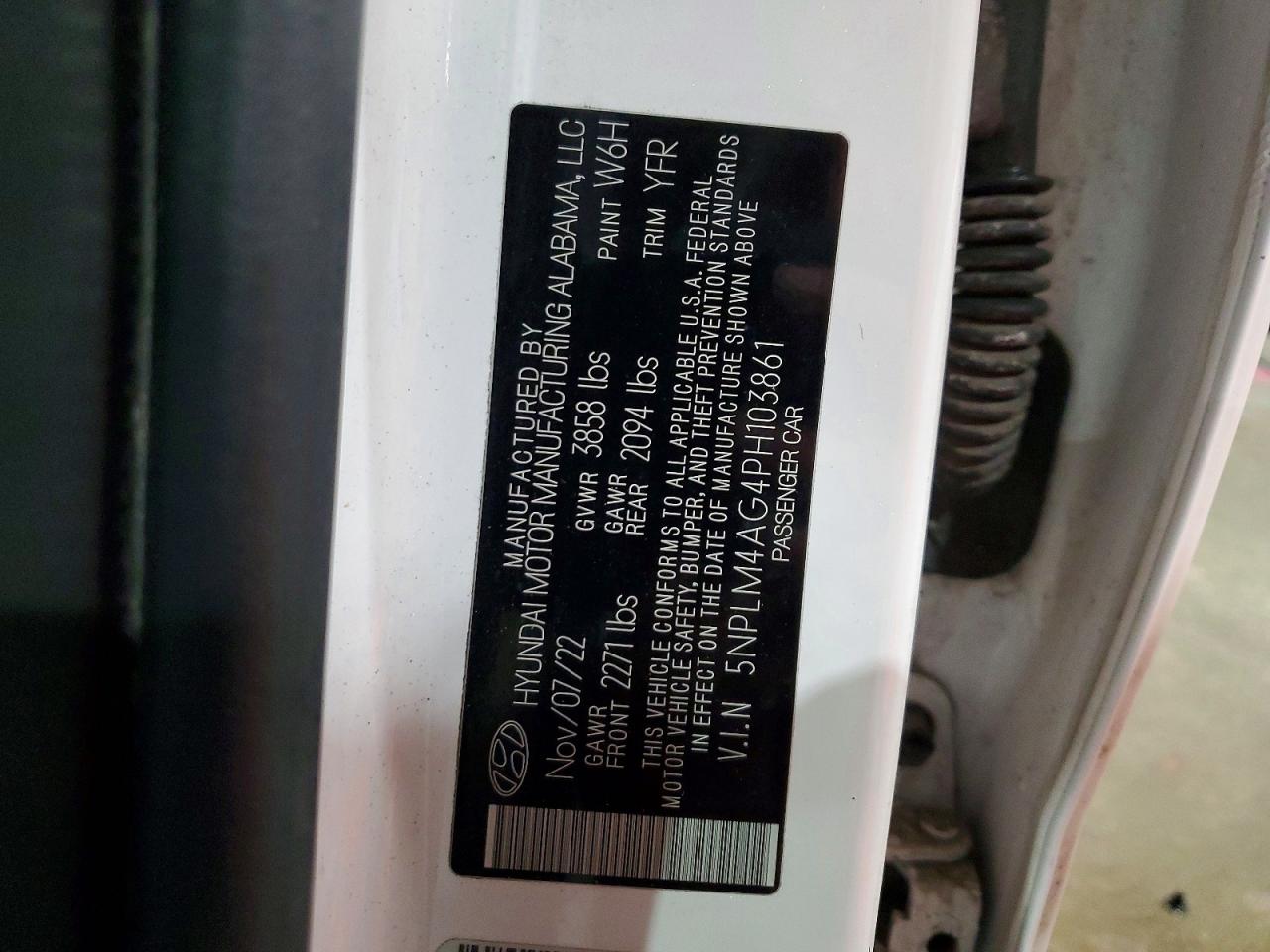 2023 HYUNDAI Elantra VIN 5NPLM4AG4PH103861 photo 12