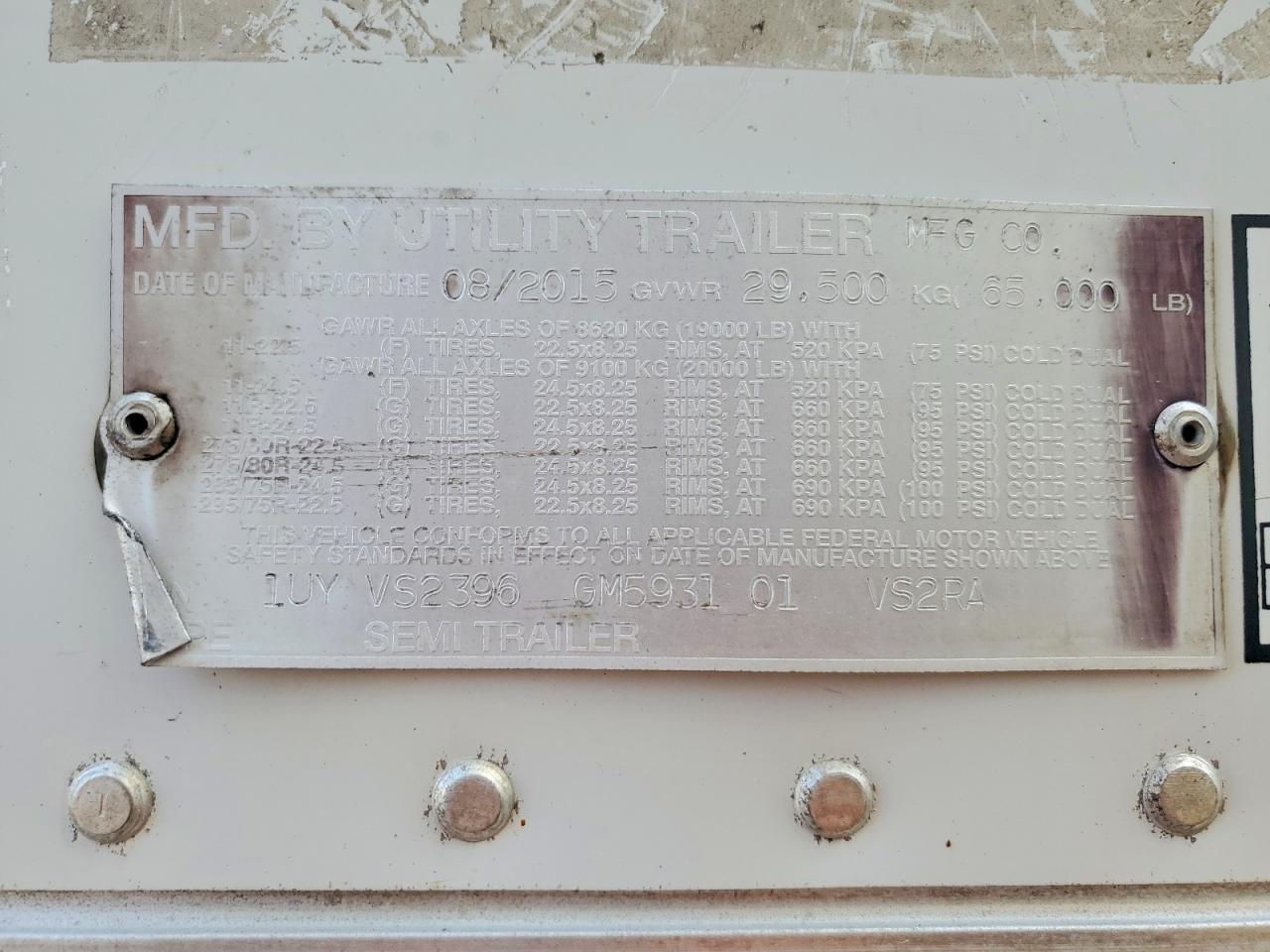 2016 UTILITY Reefer tra VIN 1UYVS2396GM593101 photo 10