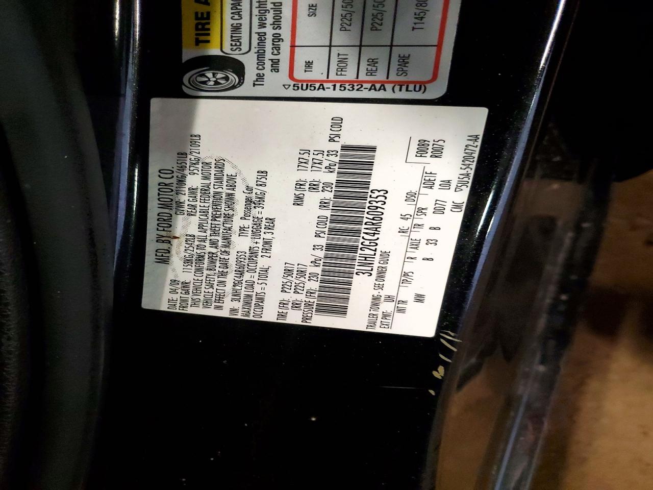 2010 LINCOLN Mkz VIN 3LNHL2GC4AR609353 photo 12