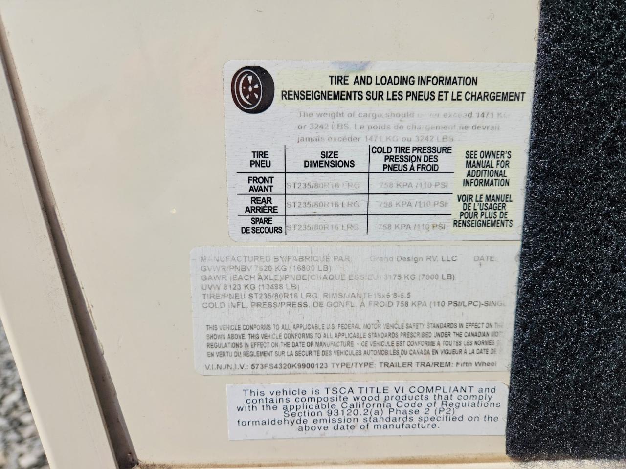 2019 GRAND Solitude VIN 573FS4320K9900123 photo 10
