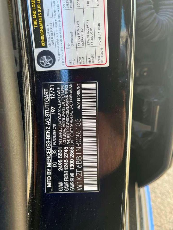 2022 Mercedes-Benz E-class VIN W1KZF6BB1NB036188 photo 10