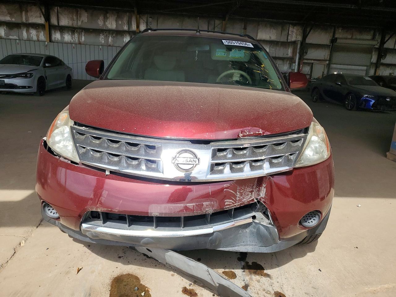 2007 Nissan Murano VIN JN8AZ08W67W651910 photo 5