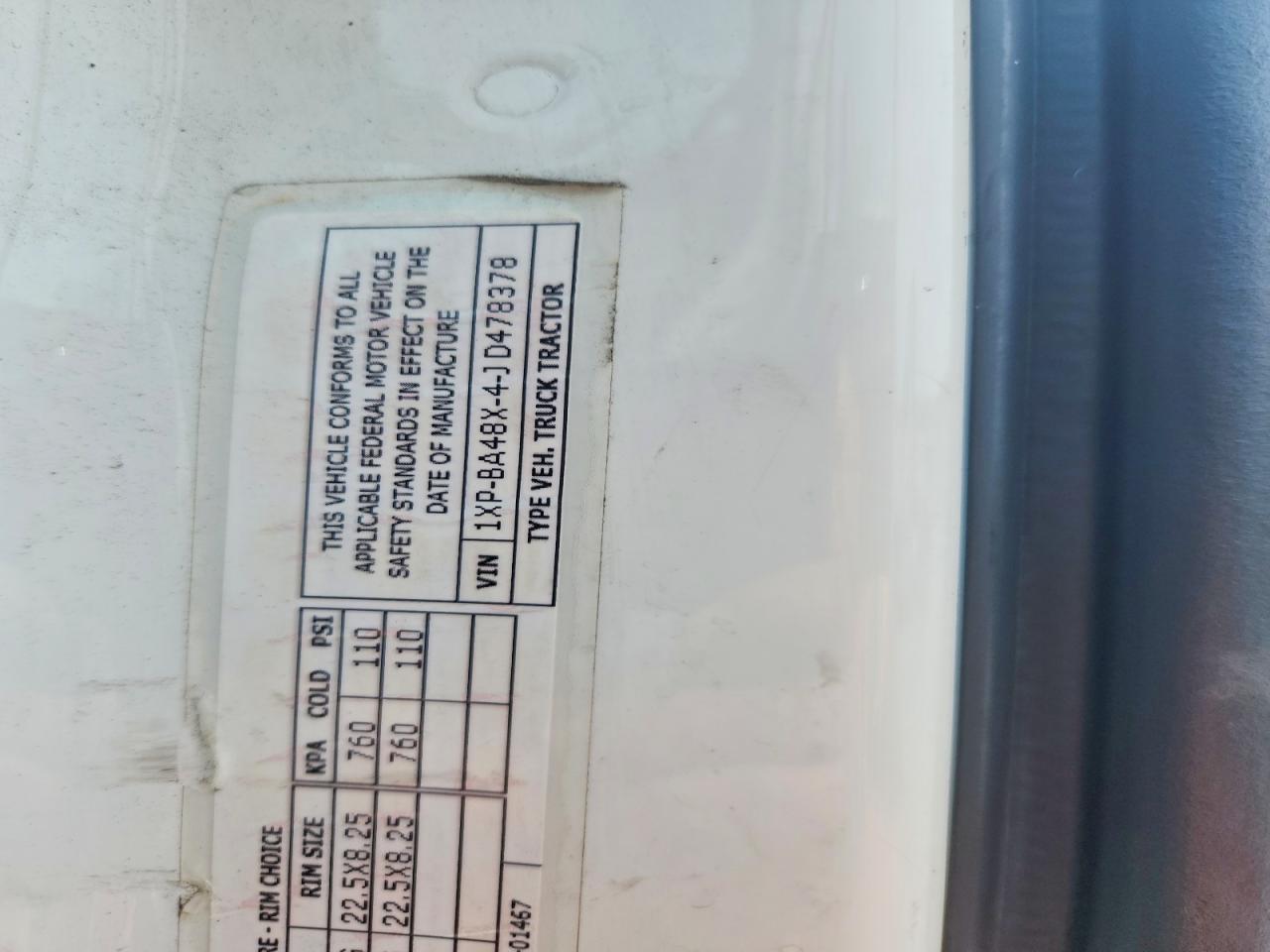 2018 PETERBILT All other VIN 1XPBA48X4JD478378 photo 10